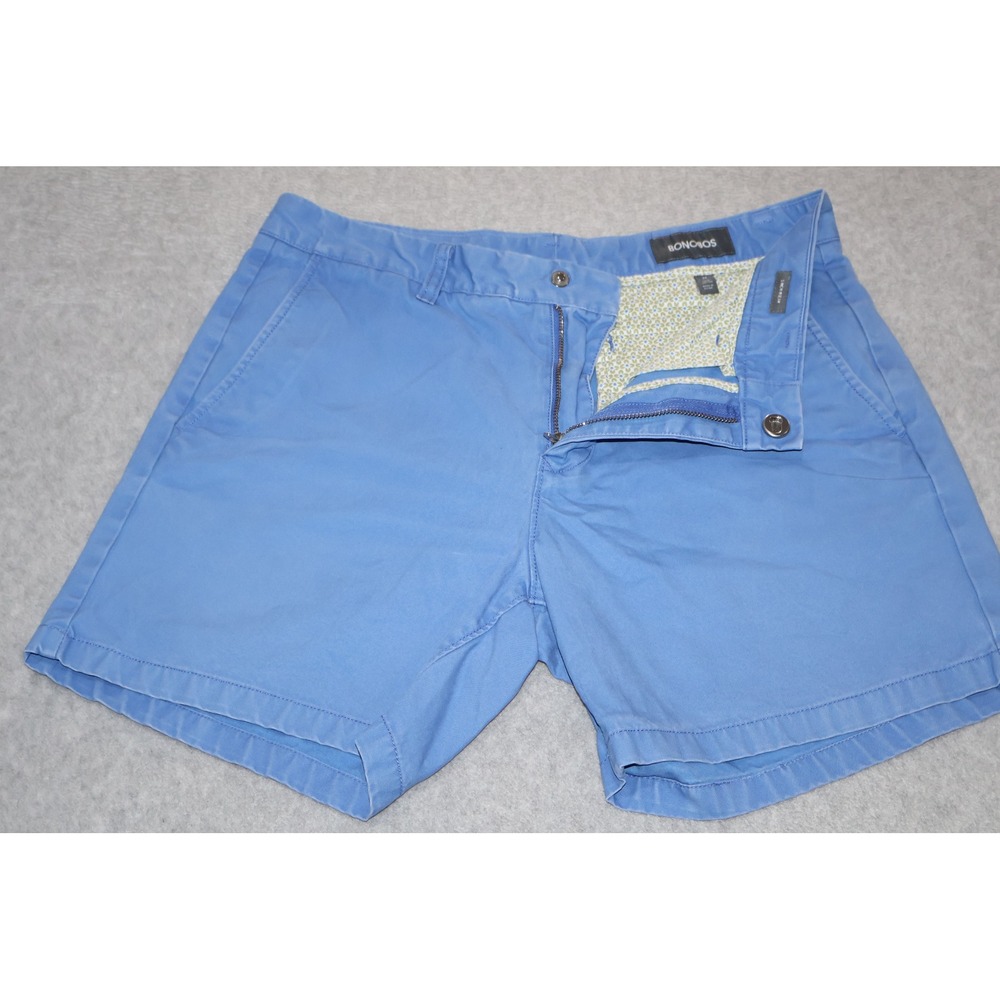 Bonobos Chino Shorts Mens 30 Blue 5 Inch Inseam Cotton Casual